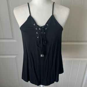 NWT Naked Zebra brand tank, lace up, M.
